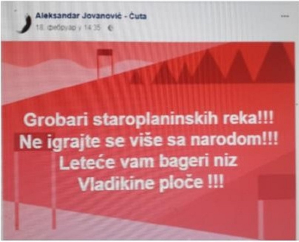 Ćutine pretnje na FB