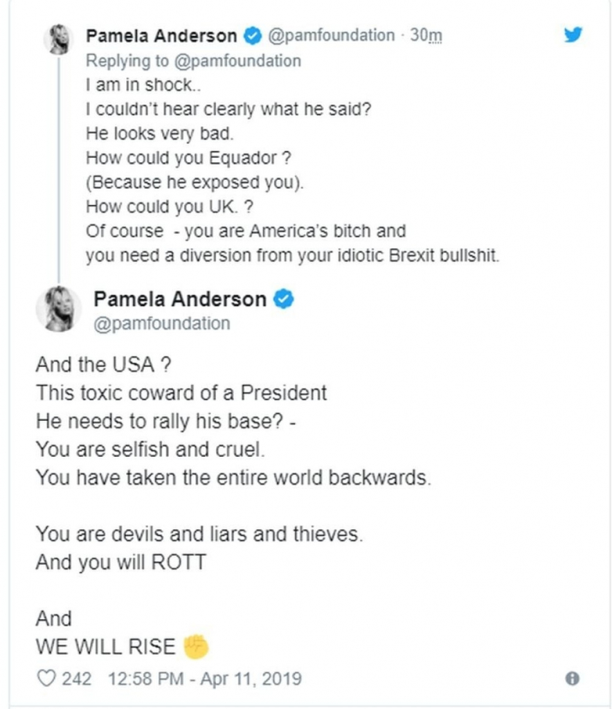 Objava Pamele Anderson