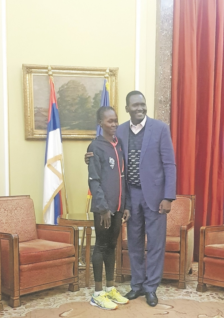 Pol Tergat sa rođakom