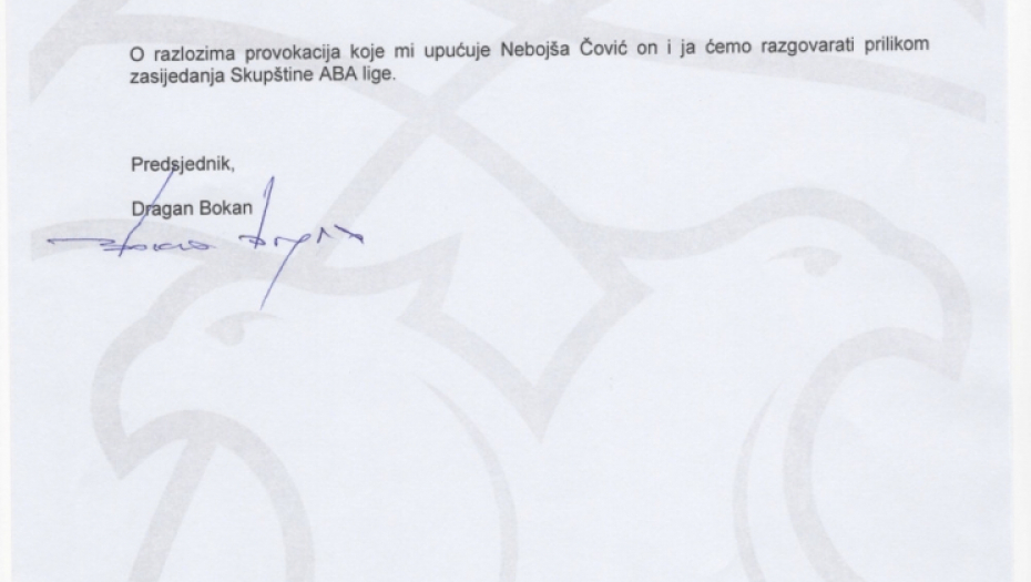 Saopštenje Dragana Bokana, predsednika Budućnosti