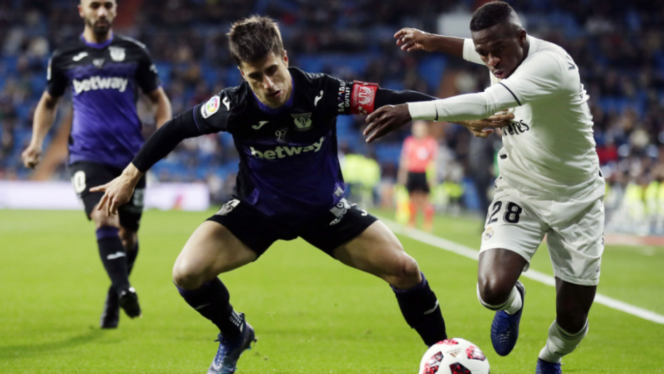 Vinisijus Žunior iz Reala na meču sa Leganjesom