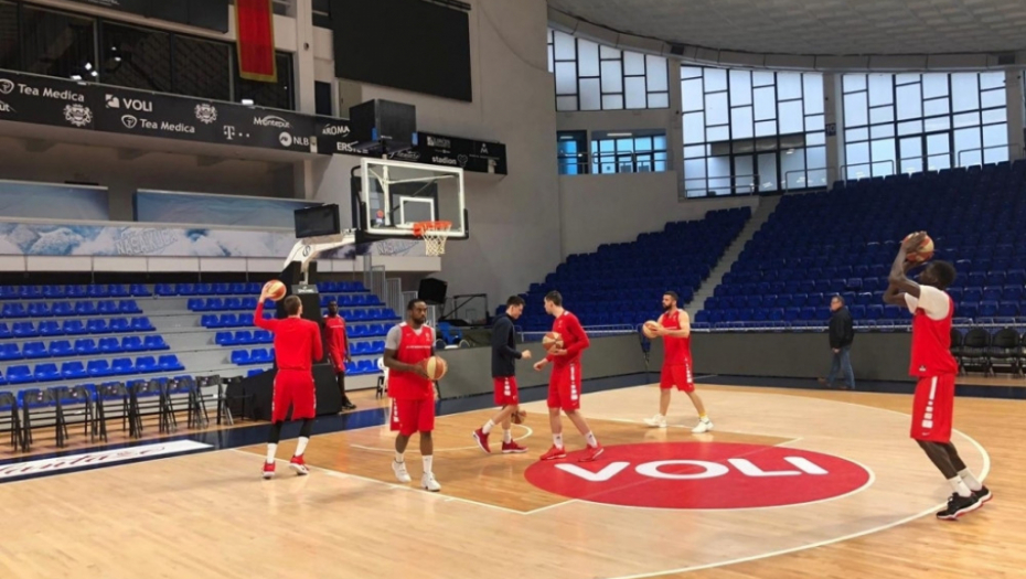 Trening košarkaša Crvene zvezde u &quot;Morači&quot;