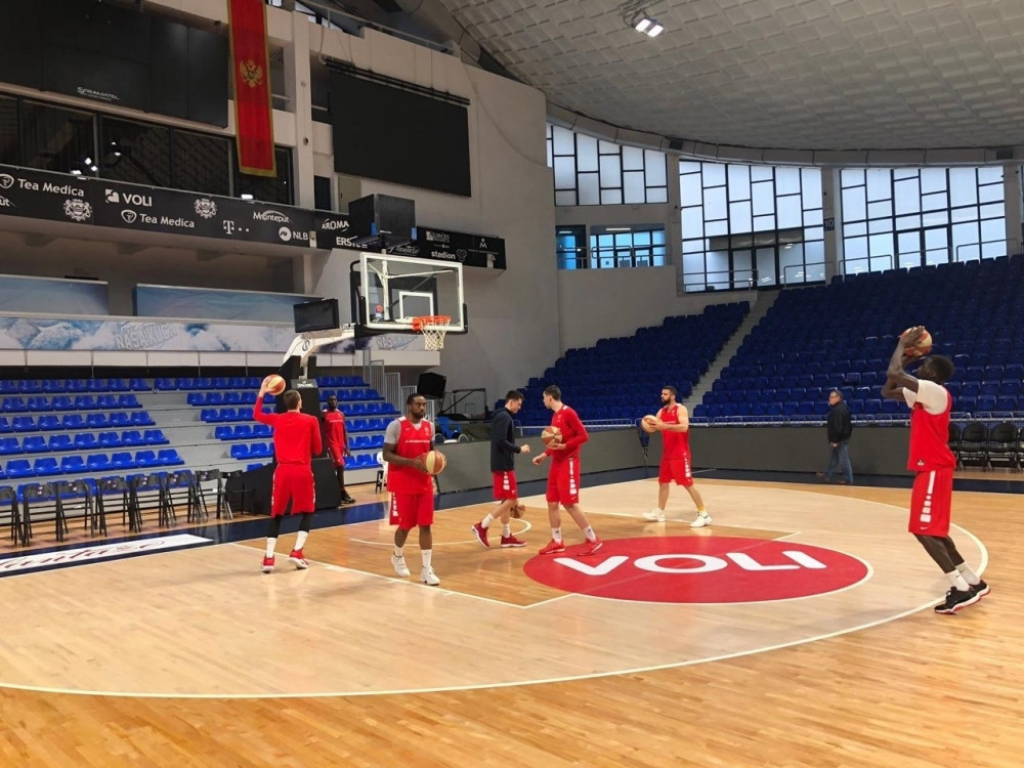 Trening košarkaša Crvene zvezde u