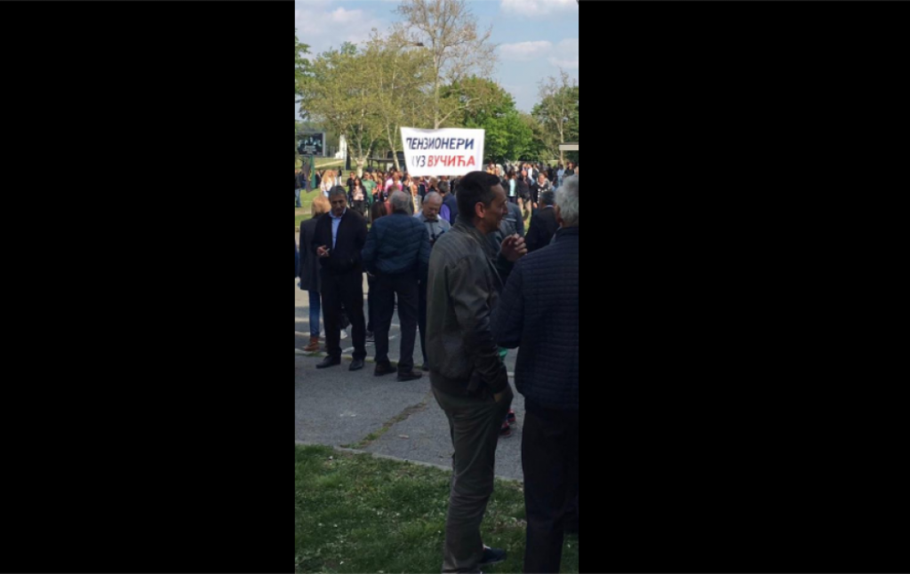 penzioneri, miting, Budućnost Srbije