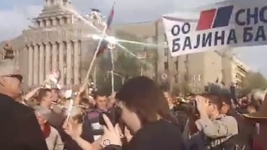 SNS BB, miting, Beograd