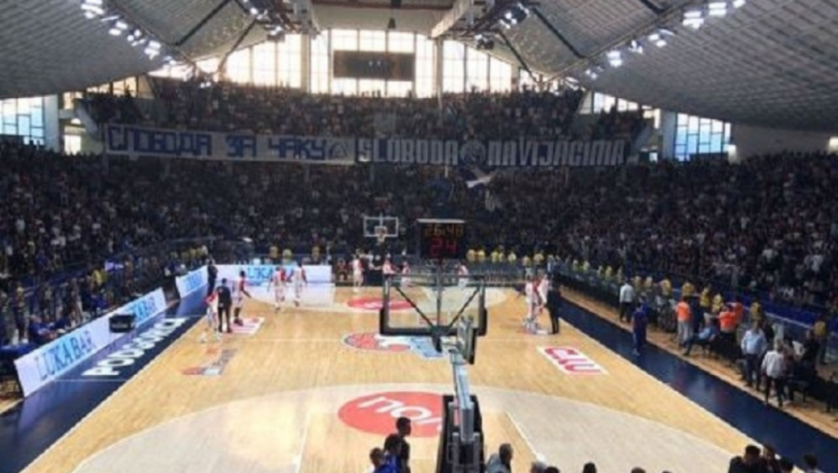 Krcata dvorana "Morača" pred utakmicu Budućnosti - Crv