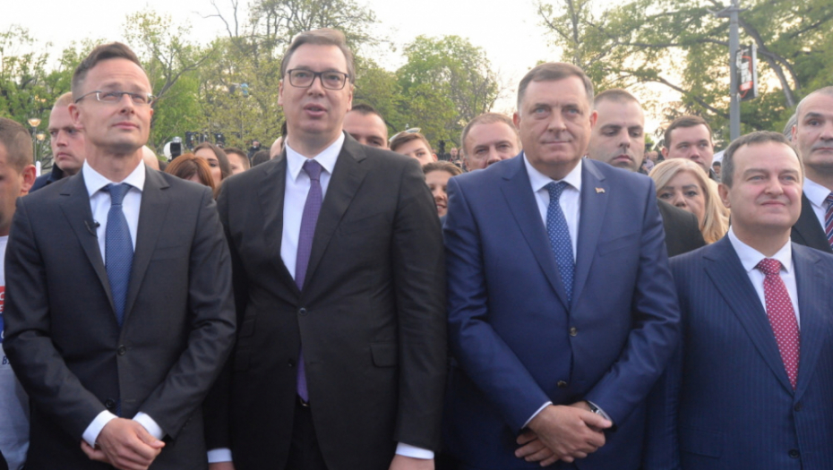 Peter Sijarto, Aleksandar Vučić, Milorad Dodik, Ivica Dačić