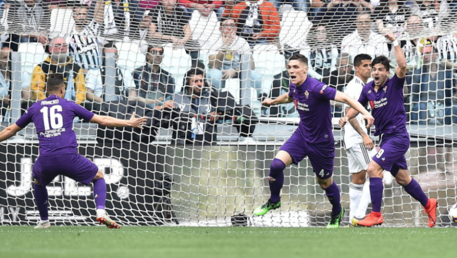 Nikola Milenković slavi gol Juventusu