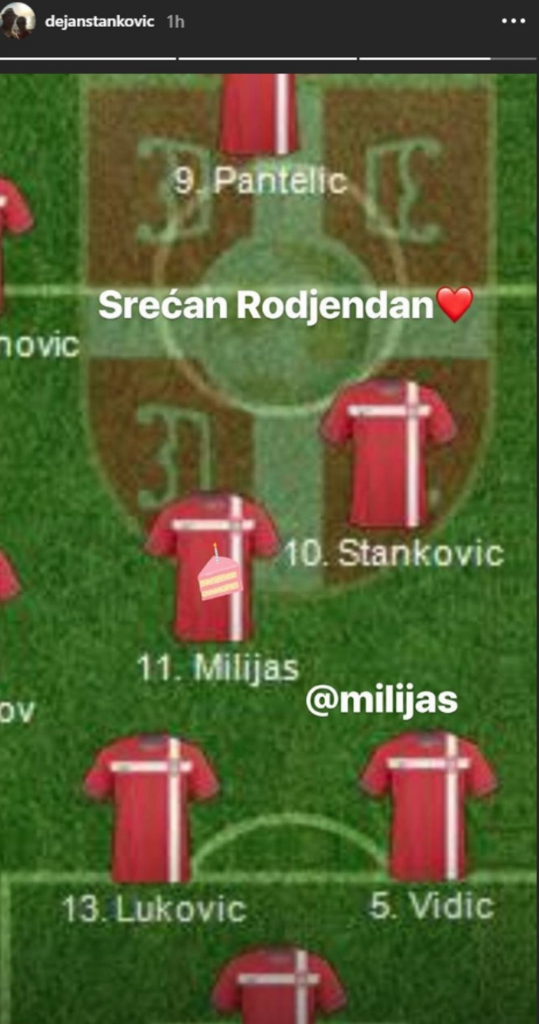 Rođendanska čestitka Nenadu Milijašu od Dejana Stankovića