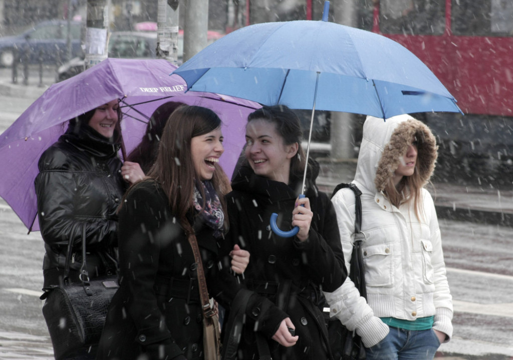 Beograd, zahlađenje, kiša, sneg