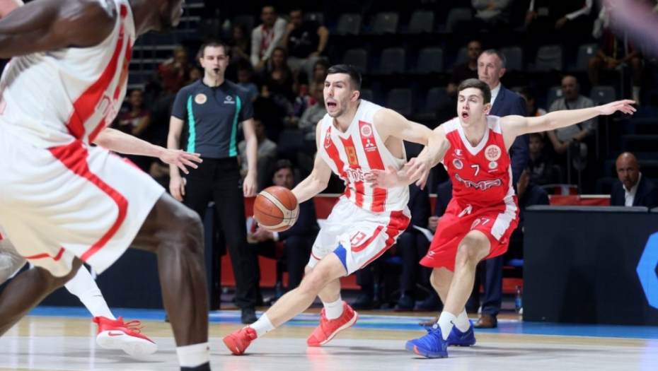Ognjen Dobrić iz Crvene zvezde na meču sa FMP-om