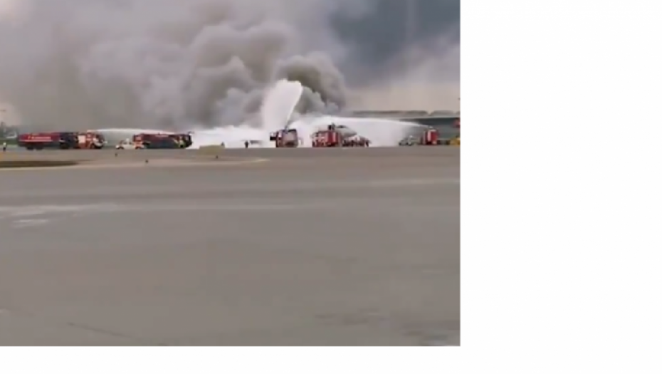 avion, požar, aerodrom, šeremetjevo