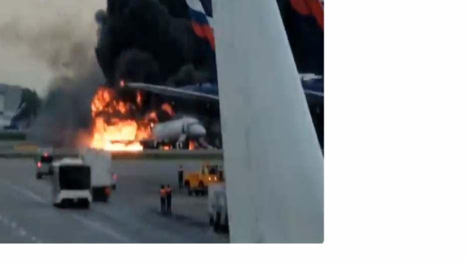 avion, požar, aerodrom, šeremetjevo