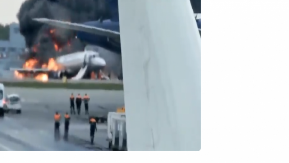 avion, požar, aerodrom, šeremetjevo