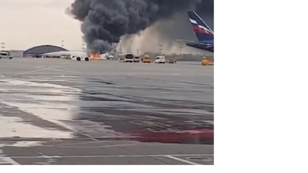 avion, požar, aerodrom, šeremetjevo