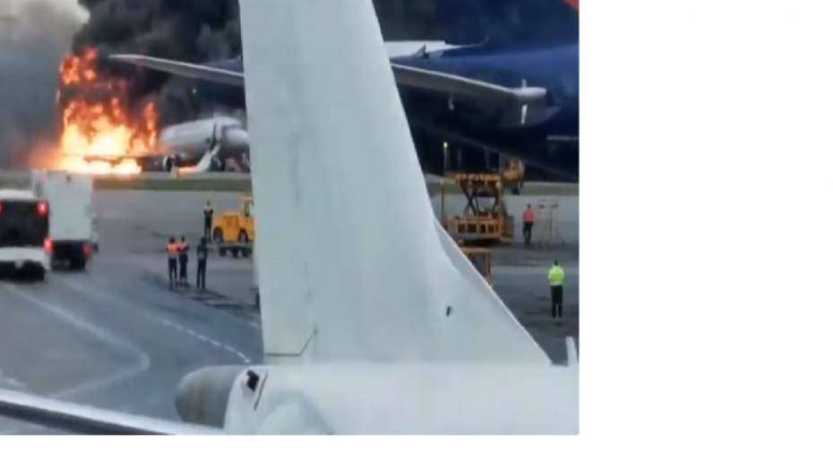 avion, požar, aerodrom, šeremetjevo