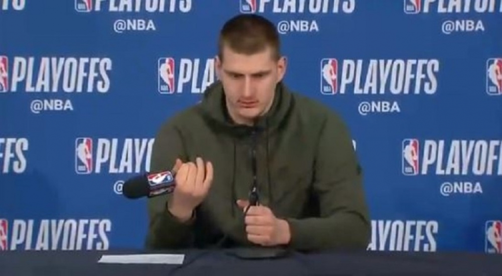 Nikola Jokić na pres konferenciji