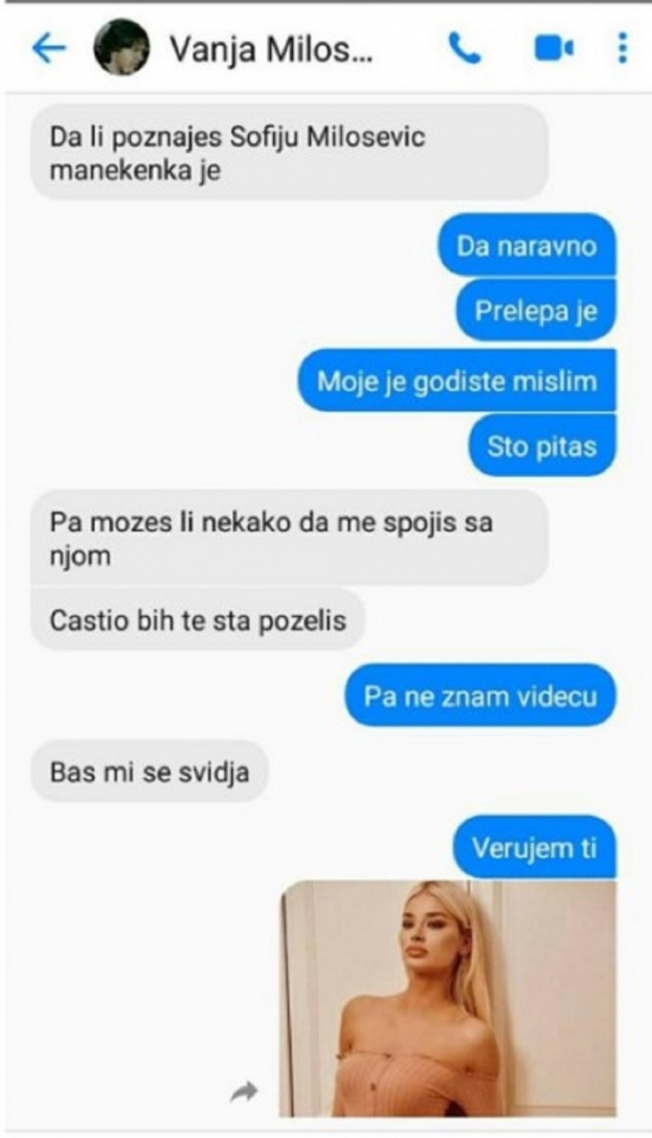 Vanja Milošević, prepiska