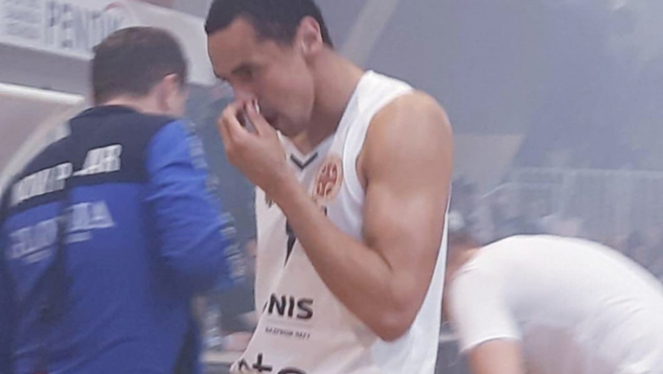 Gordon Pejdž na utakmici u Novom Pazaru