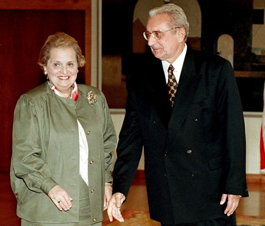 Franjo Tuđman, Medlin Olbrajt