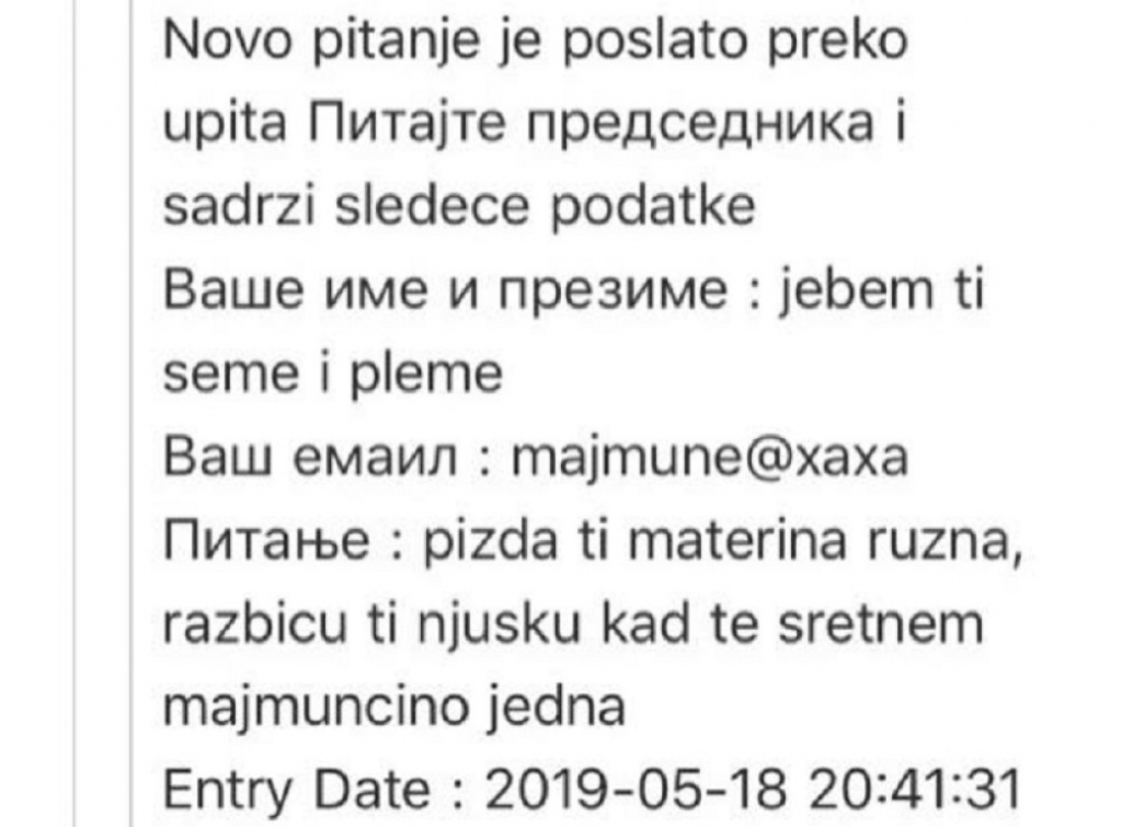 Pretnje odborniku SNS