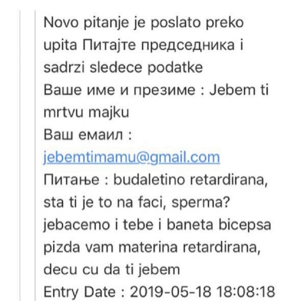 Pretnje odborniku SNS