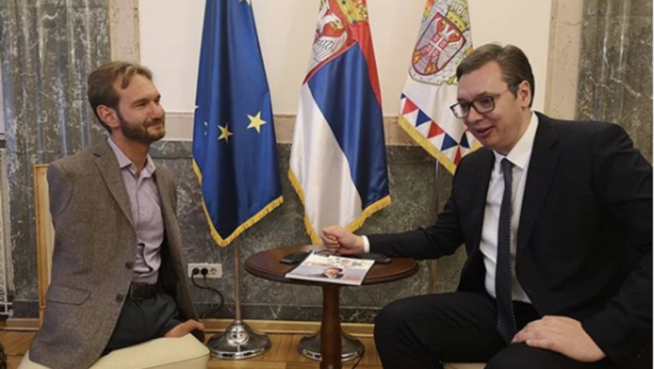 Aleksandar Vučić i Nik Vujičić
