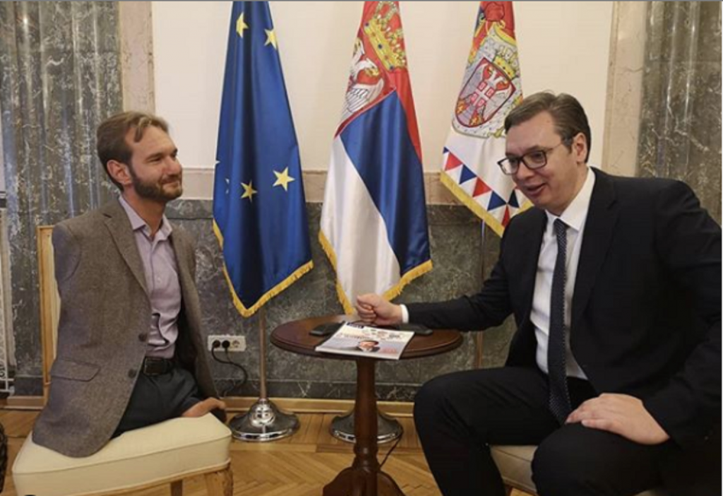 Aleksandar Vučić i Nik Vujičić