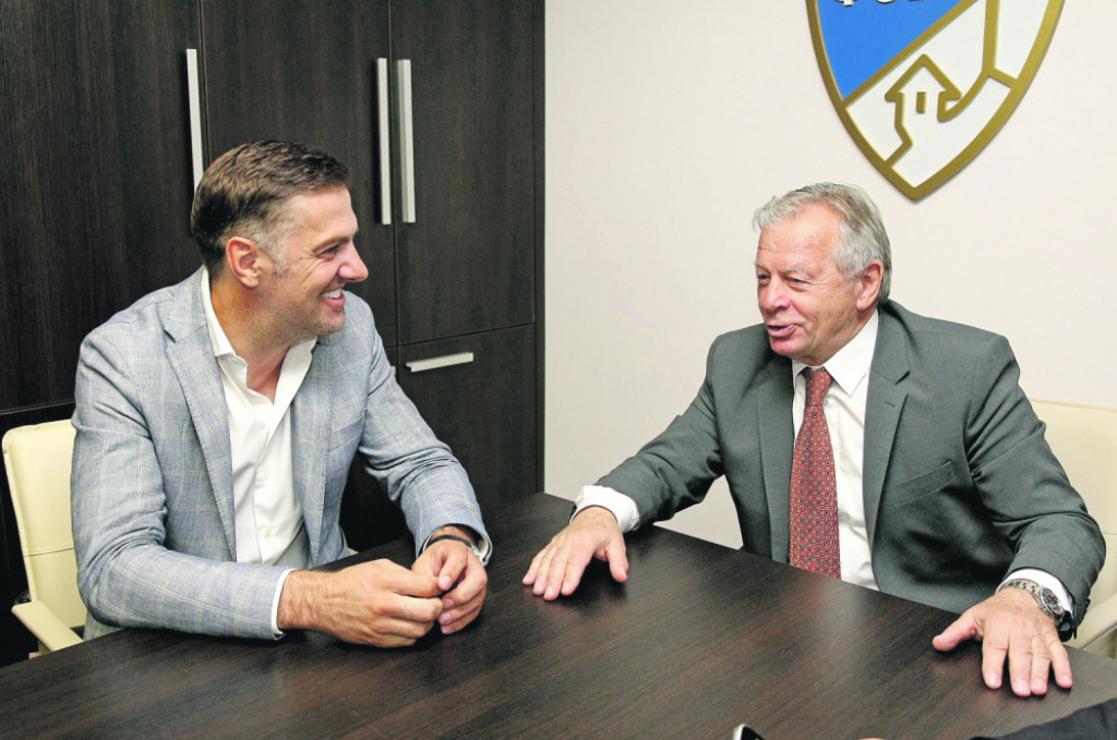Mladen Krstajić u poseti Fudbalskom savezu Beograda