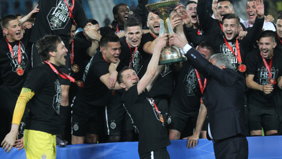 proslava fudbalera Partizana