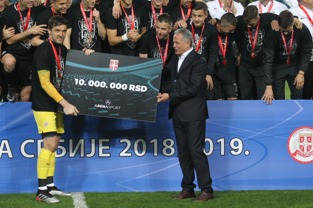 proslava fudbalera Partizana