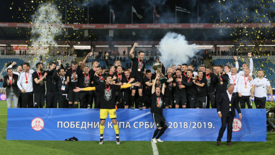 proslava fudbalera Partizana