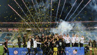 proslava fudbalera Partizana