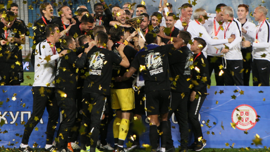 proslava fudbalera Partizana