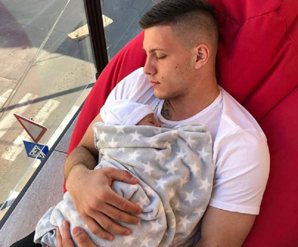 Luka Jović sa sinom Davidom