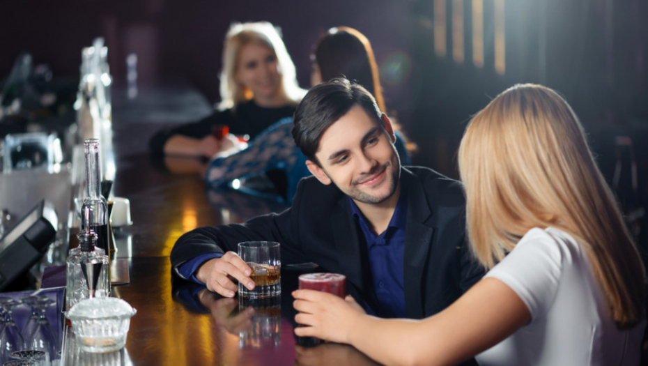 Flert, klub, izlazak, par, muvanje, seks