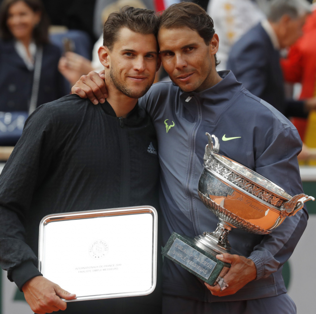 Dominik Tim i Rafa Nadal