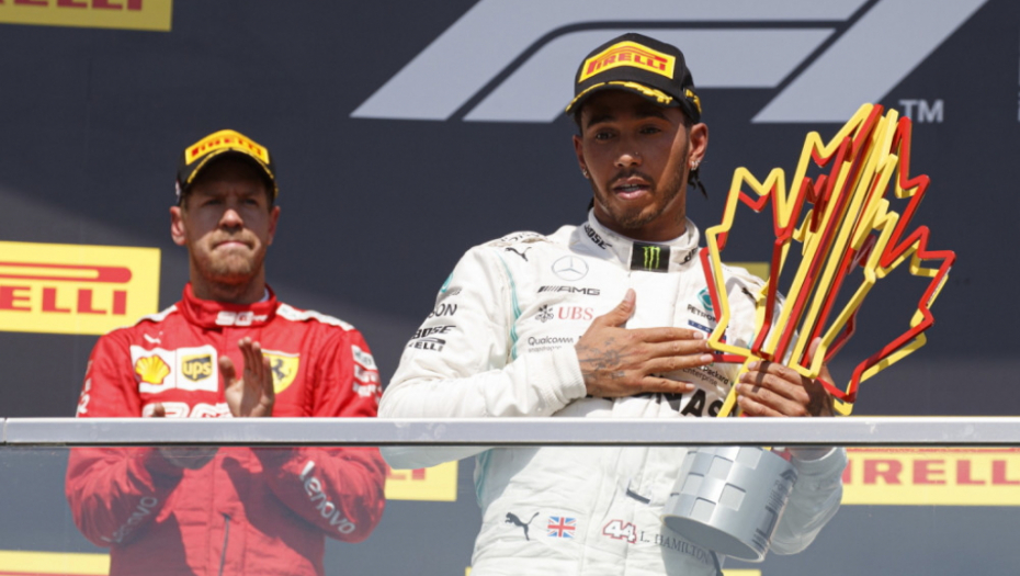 Sebastian Fetel i Luis Hamilton