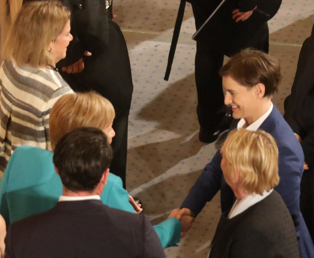 Ana Brnabić, Emanuel Makron