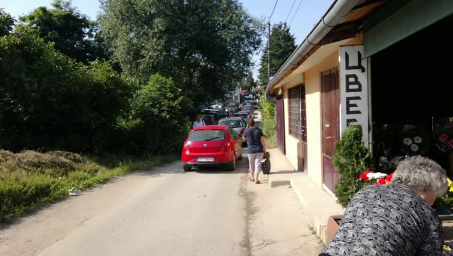 Gužva kod Mokroluškog groblja