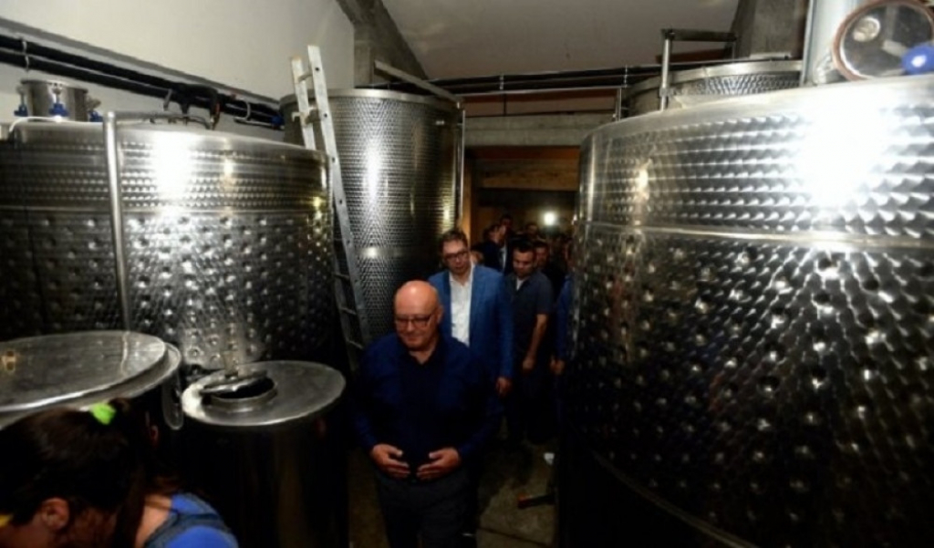Aleksandar Vučić u Vinariji Jović