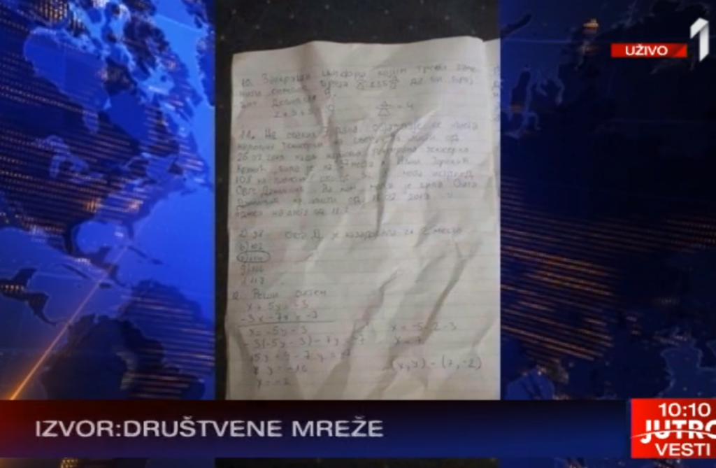 Prijemni, srednja škola, matematika, 2019