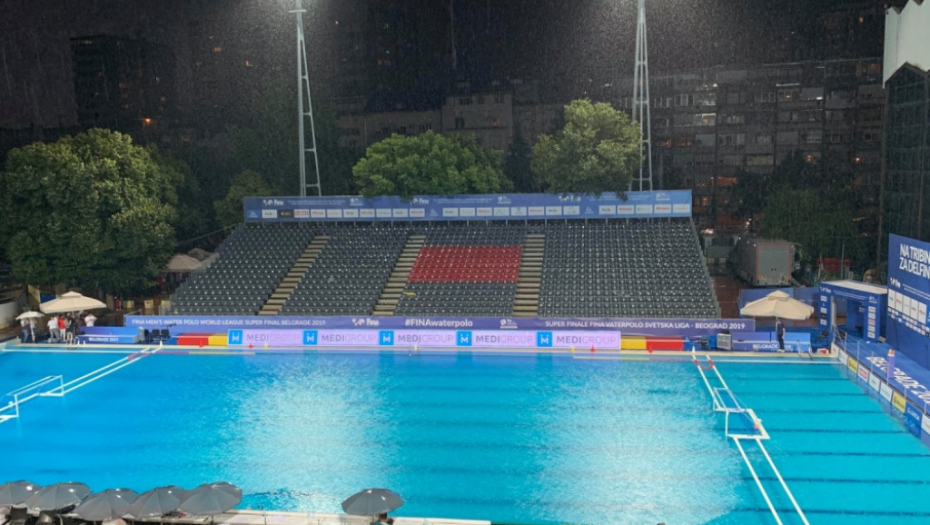 Srbija - Australija, vaterpolo, prekid meča