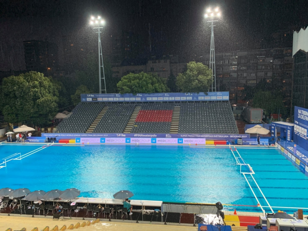 Srbija - Australija, vaterpolo, prekid meča