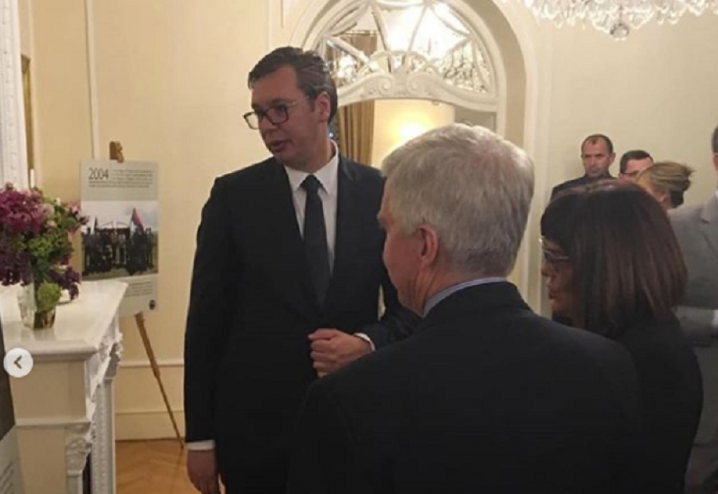 Aleksandar Vučić, Kajl Skot i Maja Gojković