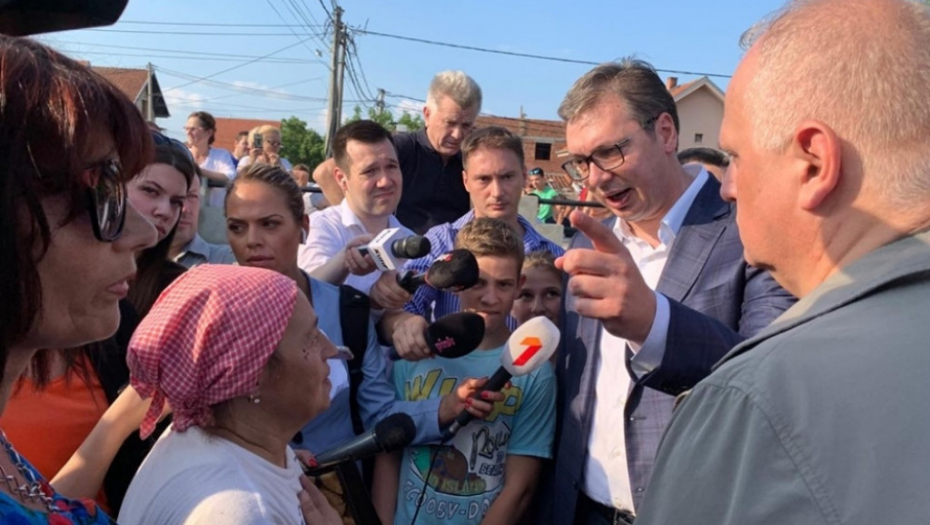 aleksandar vučić, borča, poplava