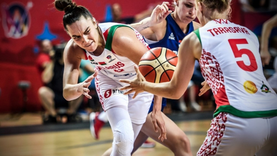 Košarkašice Belorusije na meču sa Srbijom