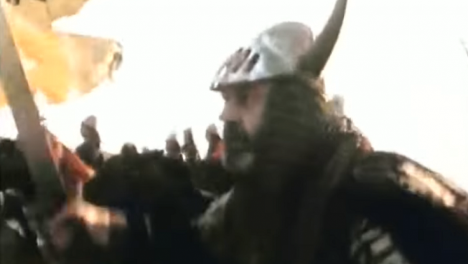 Car Lazar (Miloš Žutić), scena iz filma &quot;Boj na Kosovu&quot