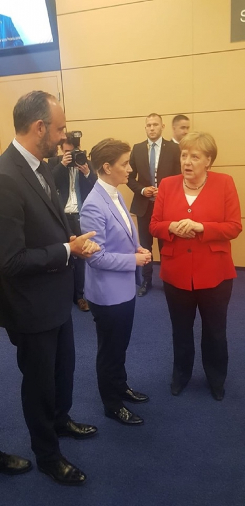 Ana Brnabić, Angela Merkel
