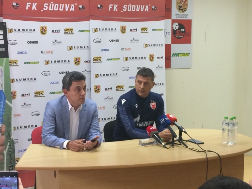 Vladan Milojević na konferenciji za štampu u Litvaniji